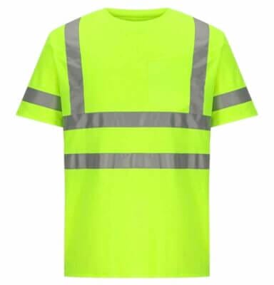 Herren T-Shirt im Warnschutz-Stil 