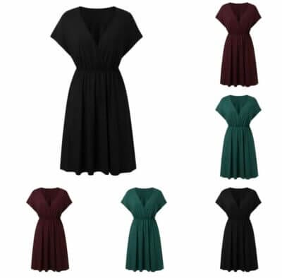 Damen Surplice-Kleid