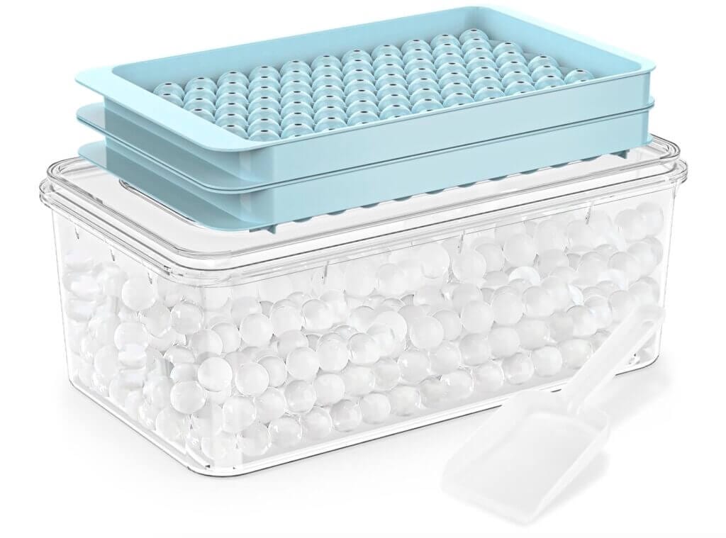 Eiswürfelform mit Deckel und 2 Fächern – 64% Rabatt