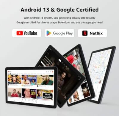 ApoloSign 10,1-Zoll Android-Tablet: Full-HD, 8-Kern-Prozessor, 8 GB RAM, erweiterbar bis 128 GB.