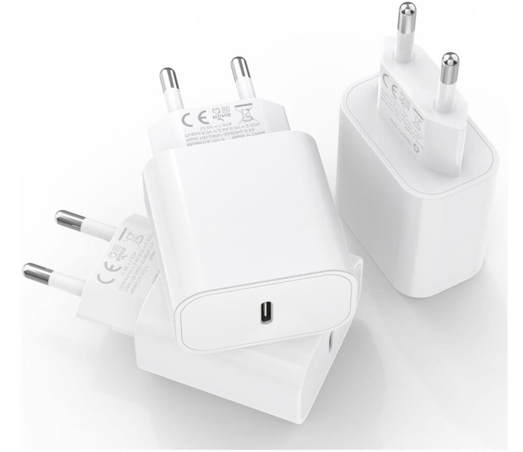 3er Set Apple Ladegerät MFi Certified 25W USB C – 67% Rabatt