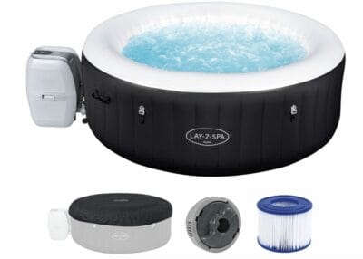 Bestway LAY-Z-SPA Miami AirJet™: Luxuriöser Whirlpool, ganzjährig nutzbar, für 2-4 Personen, FreezeShield-System.