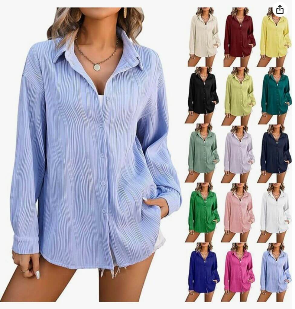 KONG JIMFAN Damen Bluse – 50% Rabatt