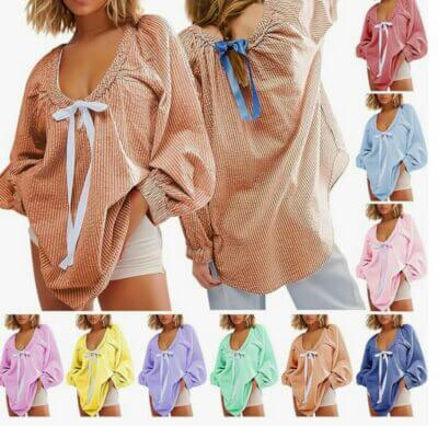 Damen Oversized Blusenshirt