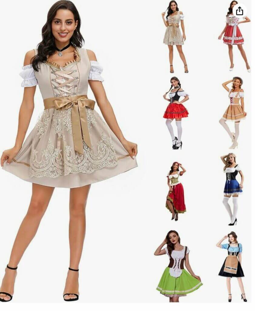 TIMELYE Dirndl für Damen – 50% Rabatt