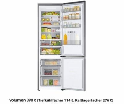Samsung RL38T775CS9/EG: Elegante Kühl-/Gefrierkombination mit innovativer Technologie [Energieklasse C] 
