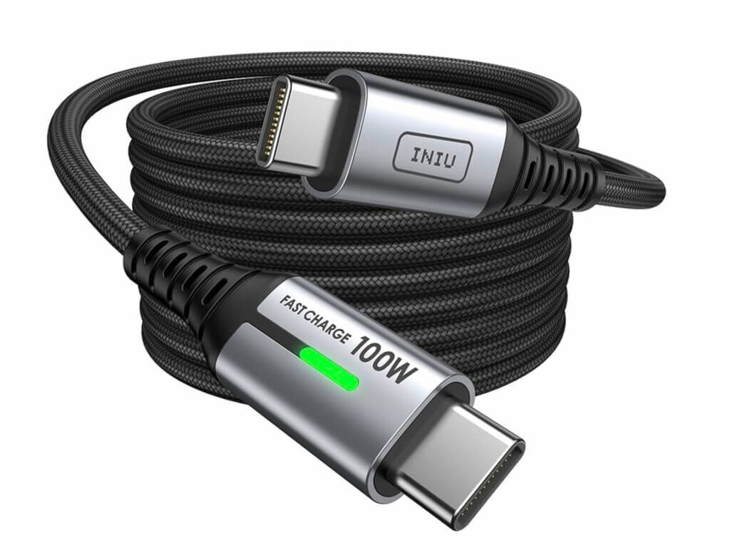 INIU USB C Kabel 100W (2M) – 55% Rabatt
