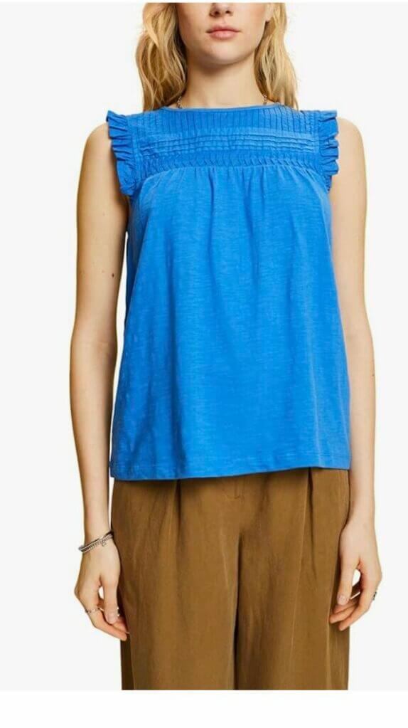 ESPRIT Jerseytop mit Rüschen – 27% Rabatt