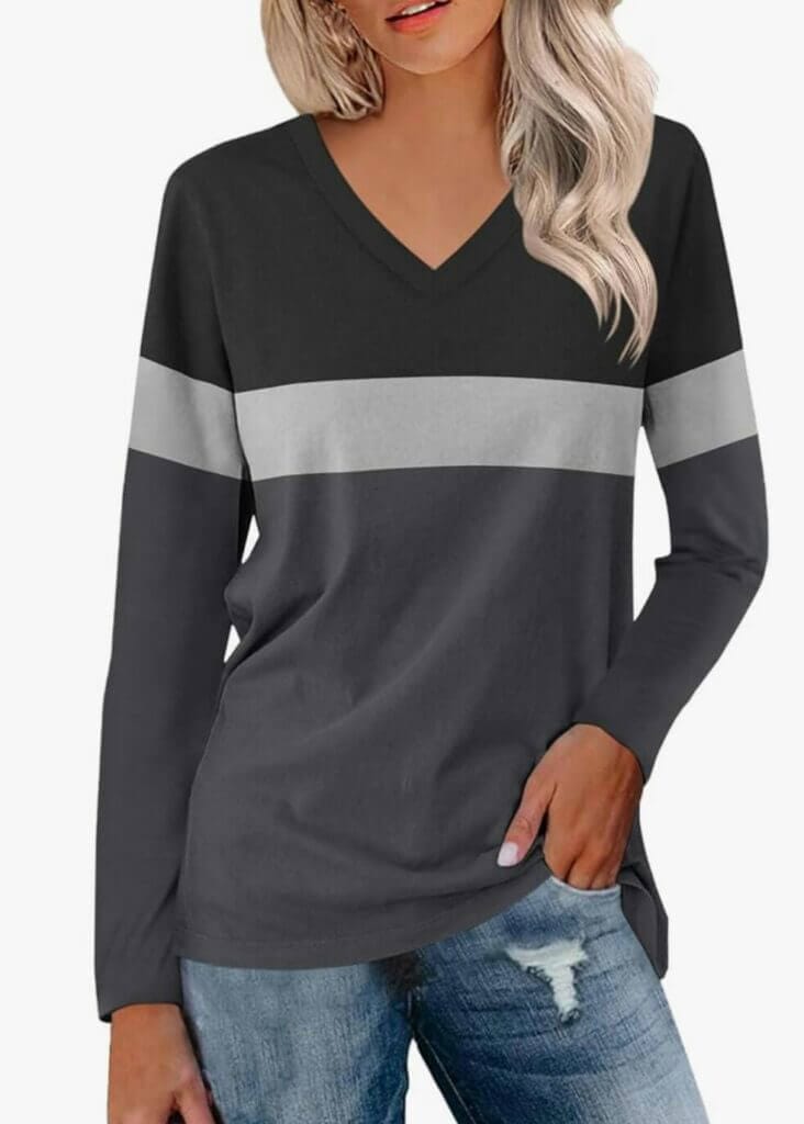 KODMNSW Damen Langarmshirt – 60% Rabatt