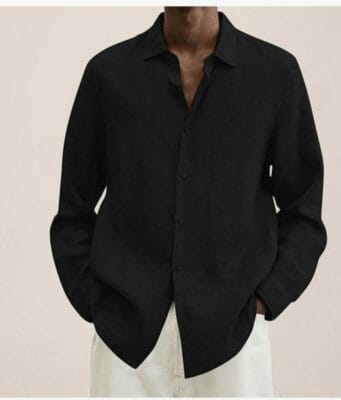 Gönn Dir dieses stilvolle und bequeme Leinenhemd und genieße die Leichtigkeit und Eleganz, die es bietet. 