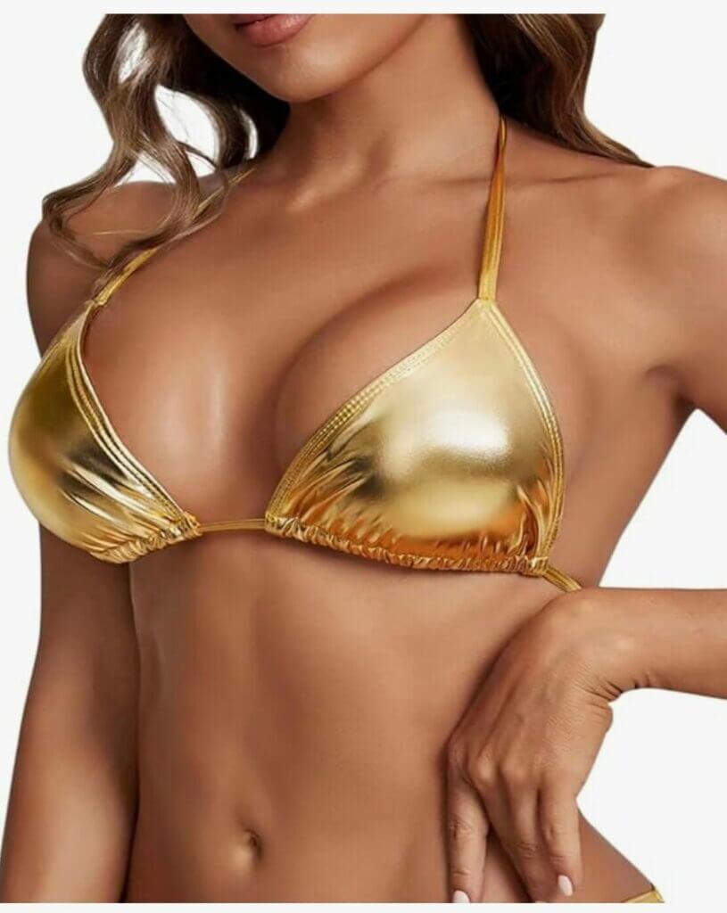 Damen Metallic Bikini Set – 50% Rabatt