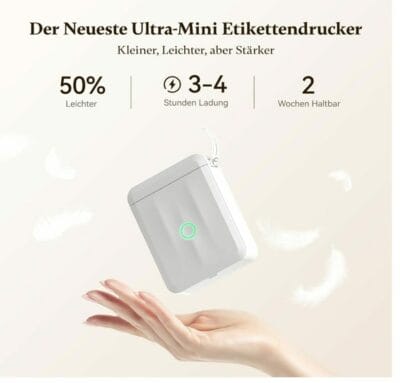 Mit dem NIIMBOT D110 erhältst Du einen zuverlässigen und vielseitigen Helfer für Deinen Alltag. 