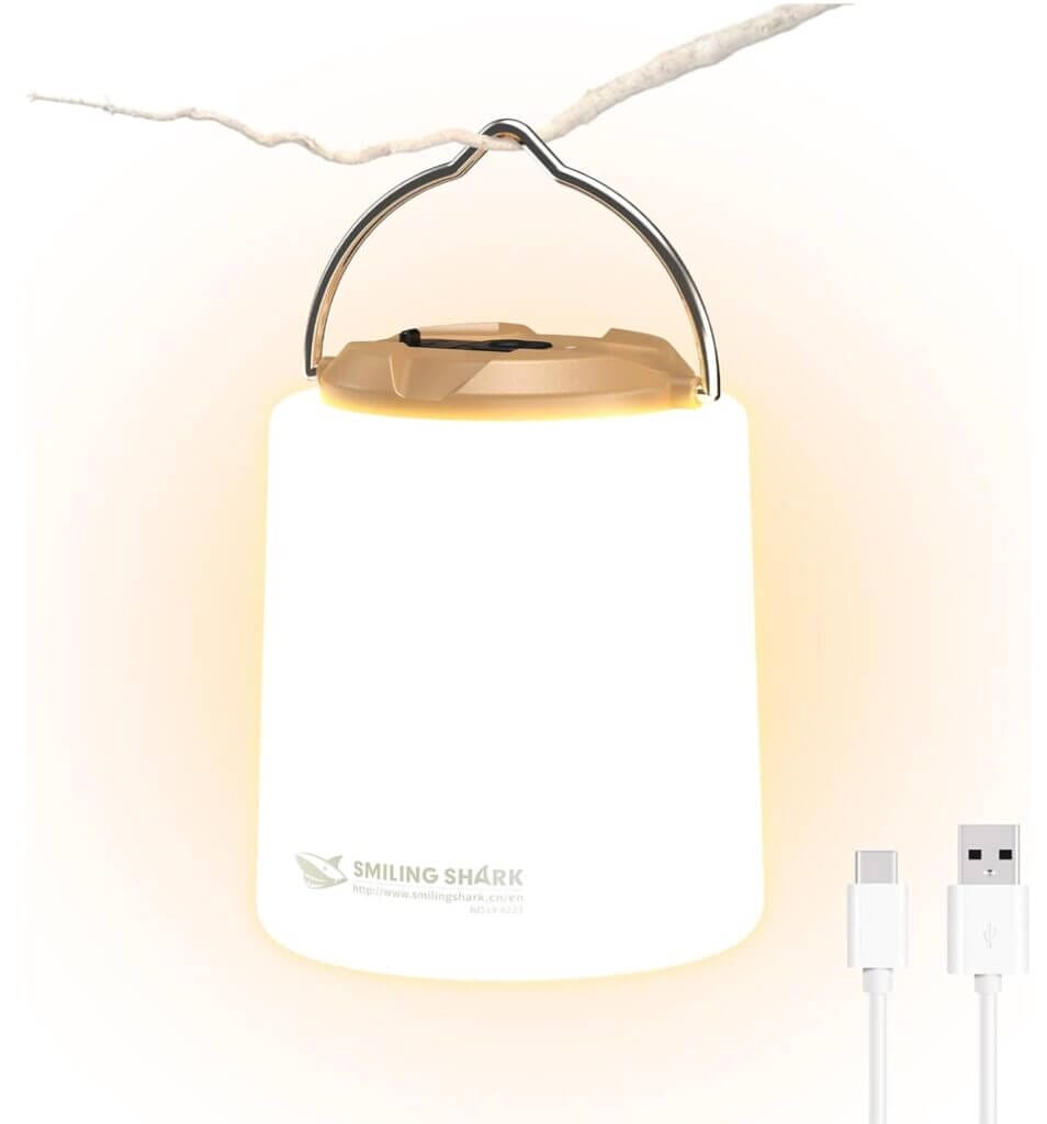 Smiling Shark LED Campinglampe – 40% Rabatt