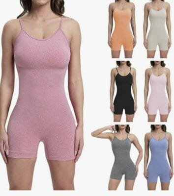 TTFDJG Damen Sport Jumpsuit 
