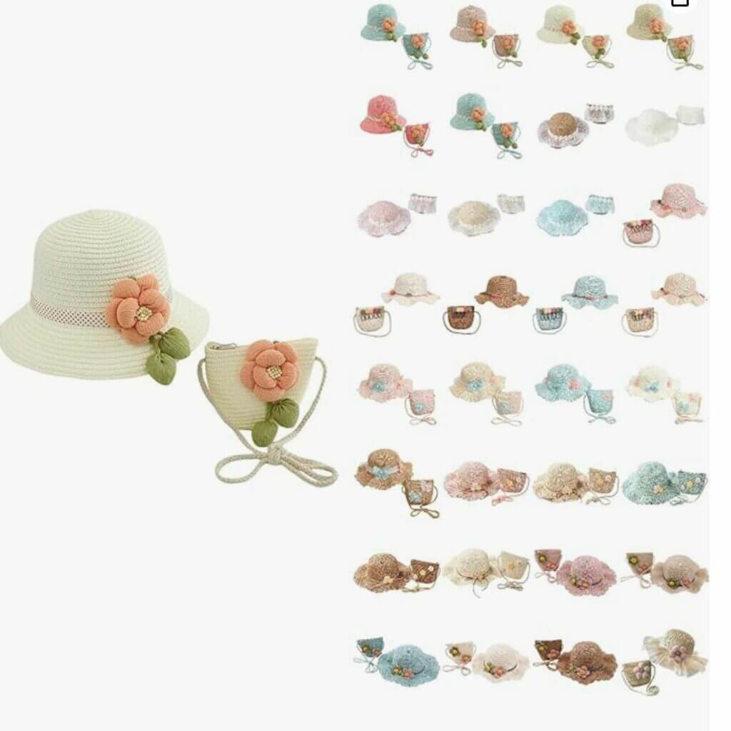 YueYue Strohhut und Taschen Set für Mädchen – 50% Rabatt