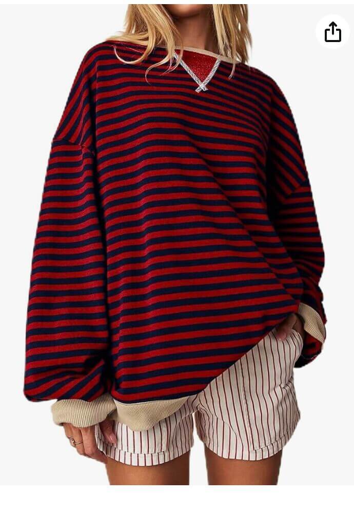 Damen Oversized Sweatshirt – 50% Rabatt