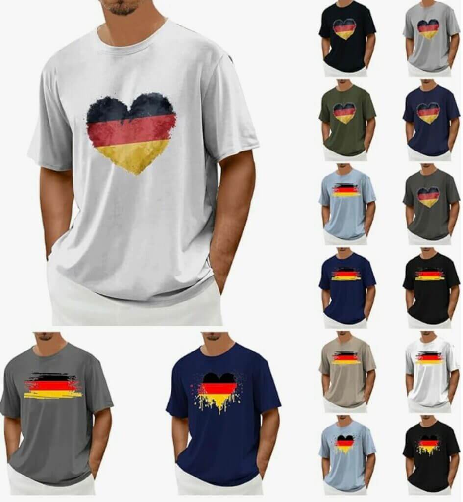 T-Shirt für Herren mit Flagge – 50% Rabatt