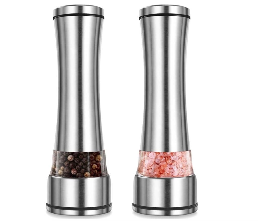 Wantil Edelstahl Salz- und Pfeffermühle 2er Pack – 60% Rabatt
