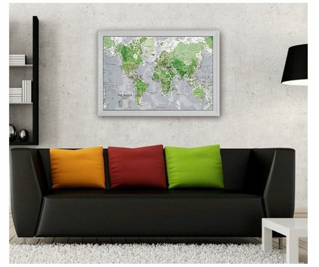 Weltkarte Wandposter – 50% Rabatt