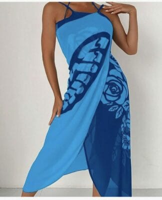 Dieses lange Kleid ist das perfekte Accessoire für deinen nächsten Strandurlaub.