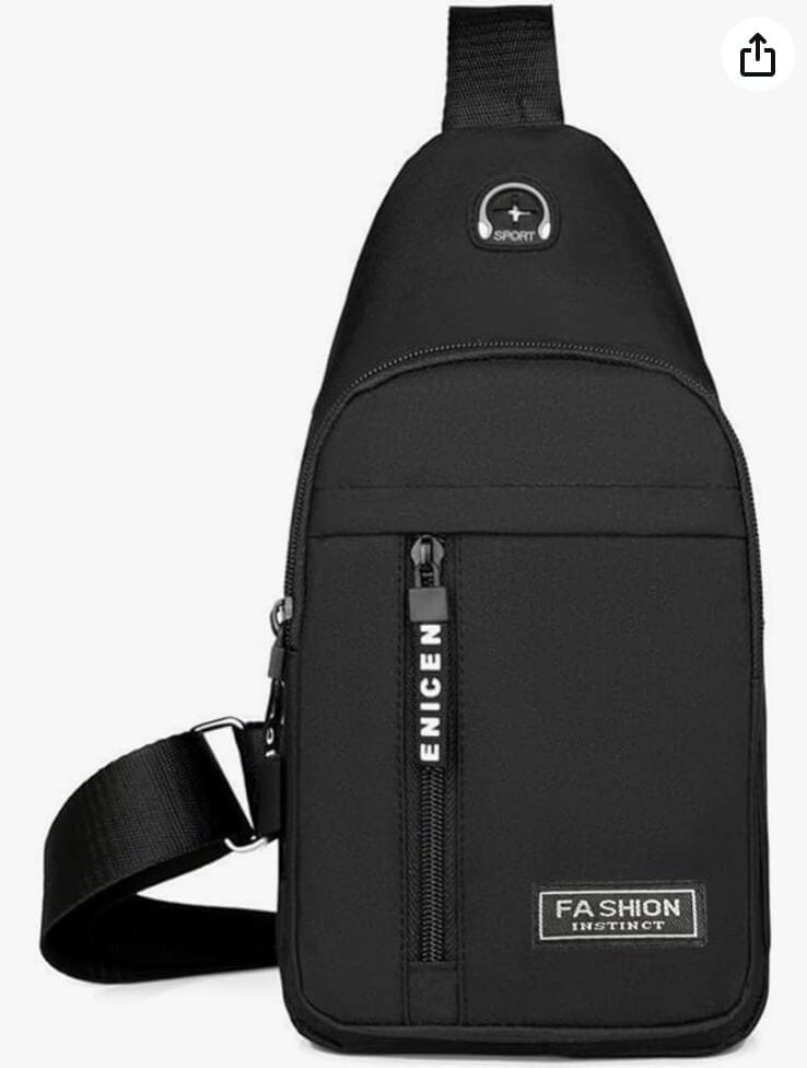 Brustbeutel mit Kopfhörerloch – 50% Rabatt