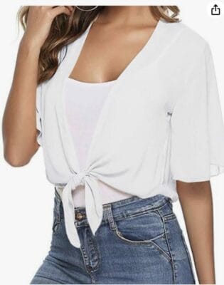 Bluse in Boleroform