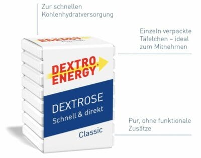 DEXTRO ENERGY Würfel Classic zur schnelle Kohlenhydratversorgung