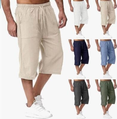 Sommer Leinenshorts für Herren 