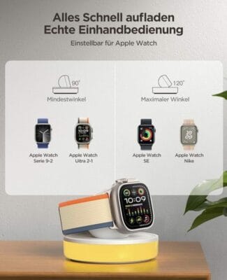 Kabellose Apple Watch Ladestation