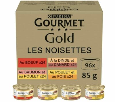 Nestlé PURINA Gourmet Gold Zarte Häppchen in Sauce 96 x 85 g in verschiedenen Geschmackssorten