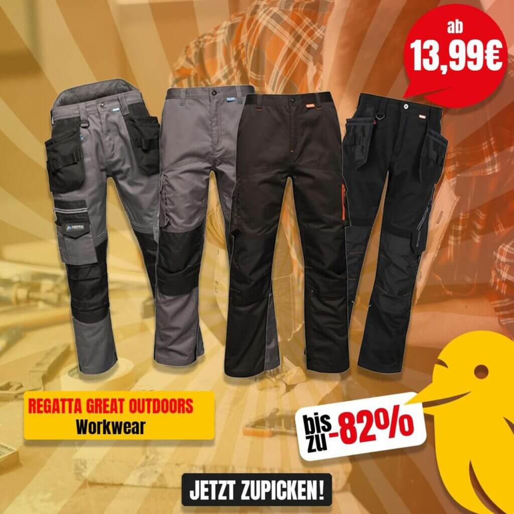 Regatta Herren Workwear Shorts / Pants ab 13,99 €