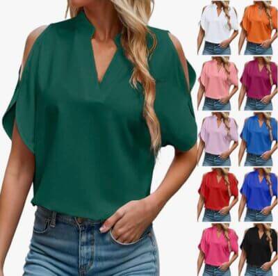 Schulterfreie Bluse 