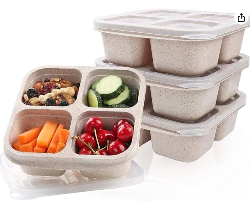 4-Fächer Bento-Snack-Box- 50% Rabatt