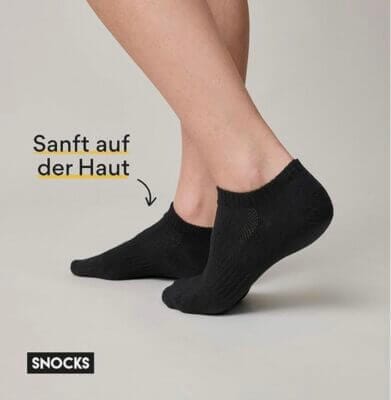 Snocks Sneaker Socken mit Material das Sanft auf der Haut ist