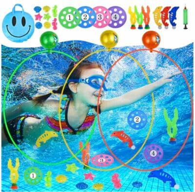 Faburo 23 Stück Tauchringe-Set