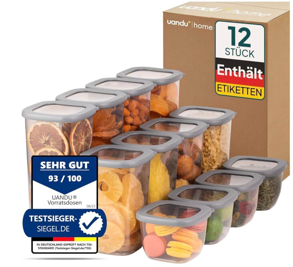 uandu 12-teilige Vorratsdosen-Set – 51% Rabatt