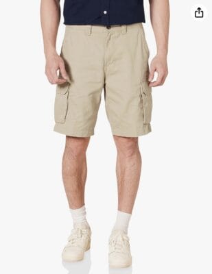Amazon Essentials Cargo-Shorts: Komfortabel, atmungsaktiv, klassischer Schnitt, gerades Bein, vielseitig und praktisch.