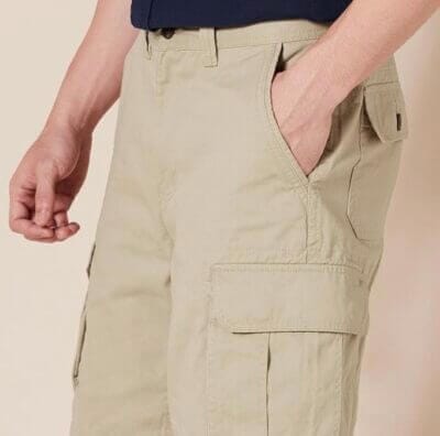 Klassische Cargo-Shorts: Weite Passform, atmungsaktiver Baumwolltwill, Big & Tall erhältlich, hohe Qualität und Komfort.