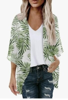 Dyhxuan Chiffon Strickjacke für Damen