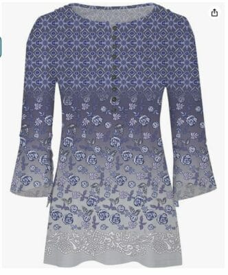 Diese Bluse ist nicht nur stilvoll, sondern auch pflegeleicht. 
