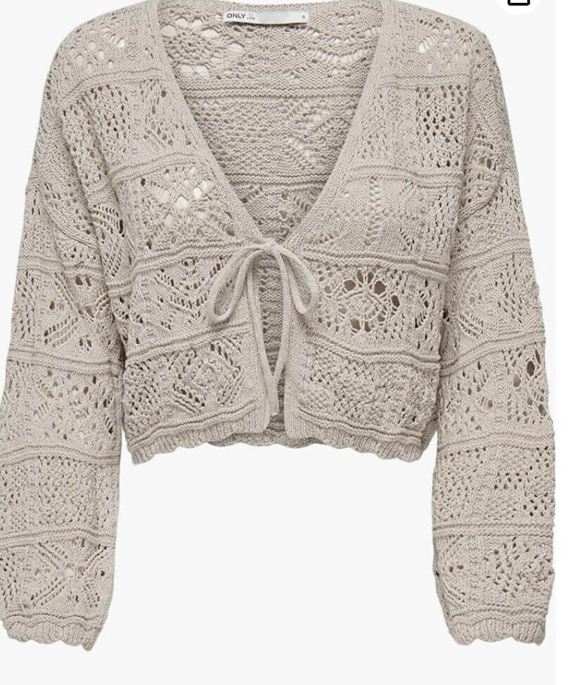 ONLY Damen Strickjacke mit 7/8-Ärmeln – 46% Rabatt