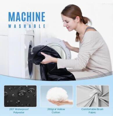 Doppelschlafsack, einfach zu reinigen in der Waschmaschine 