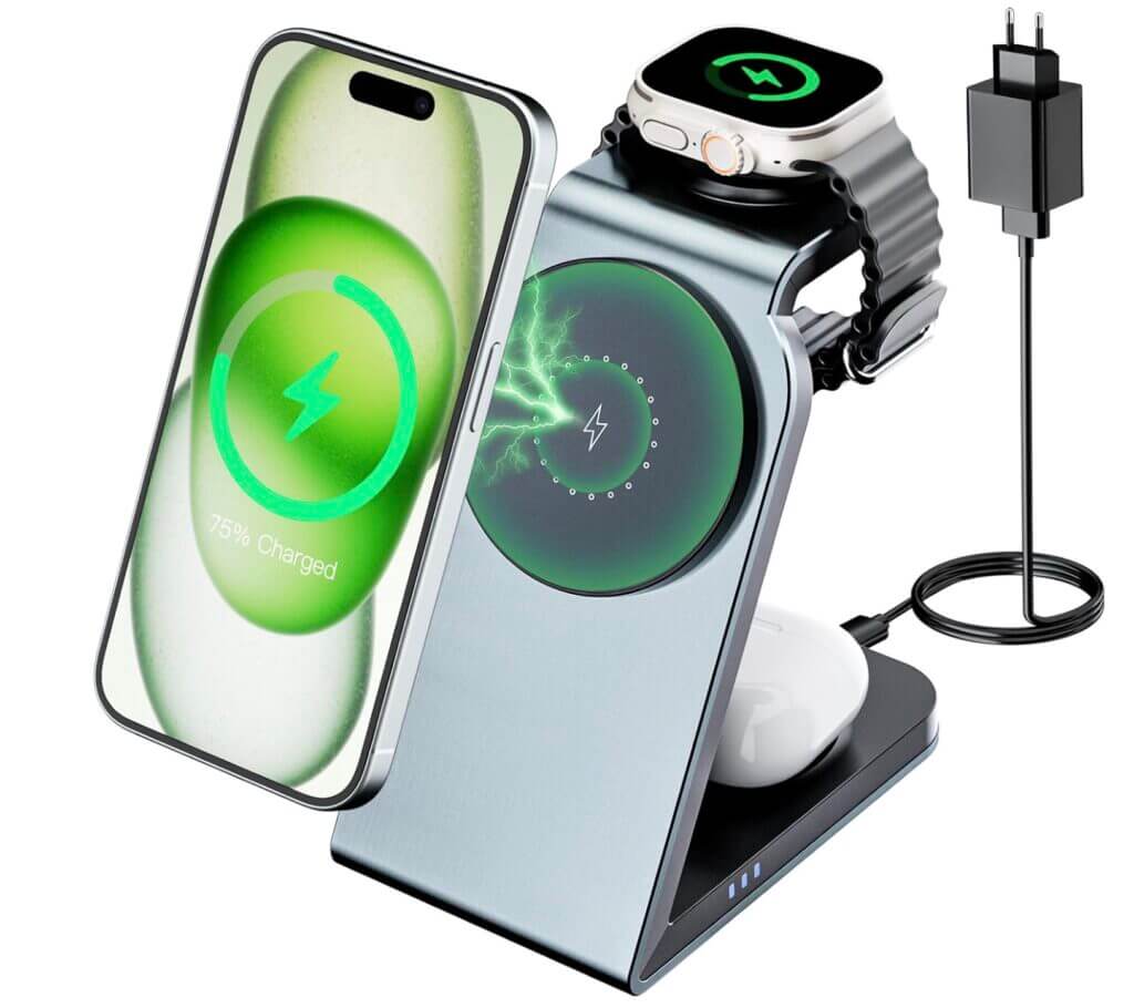 Eazpower Magsafe Ladestation 3 in 1 – 70% Rabatt