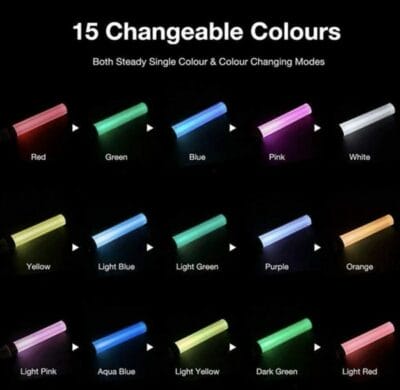 Bringe jede Feier zum Strahlen: Flytise LED-Leuchtstäbe mit 15 umschaltbaren Farben für Partys und Events!
