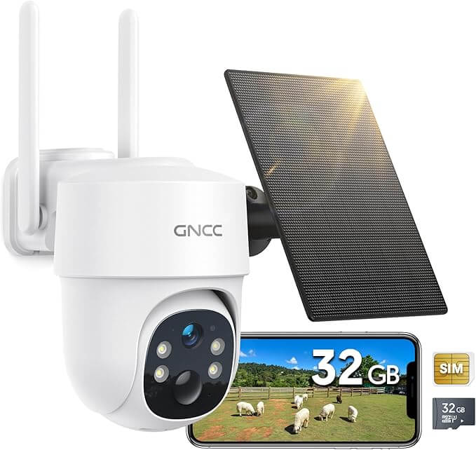 GNCC 4G LTE Überwachungskamera – 40% Rabatt