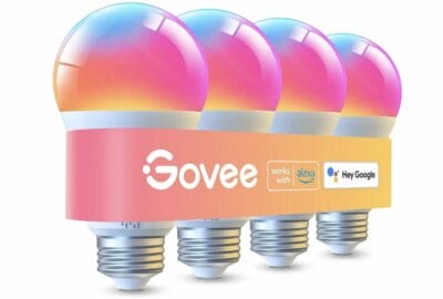 Govee Smart Bulbs: 4er Pack, 54 Szenen, 2700K-6500K Weißtöne, einfach per App oder Sprachbefehl steuern.