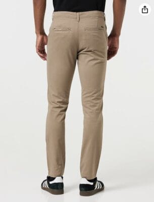 JACK & JONES Chino Hose: Slim Fit, Beige, 98% Baumwolle, 2% Elasthan, komfortabel und stilvoll.