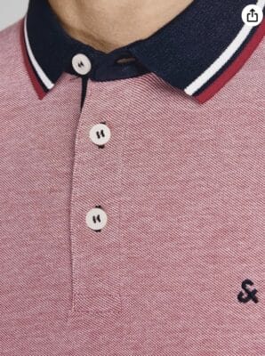 JACK & JONES 2er-Pack Poloshirts: Weiche Baumwolle, normale Passform, stilvoller Mandarin-Kragen, Kontrastdetails.