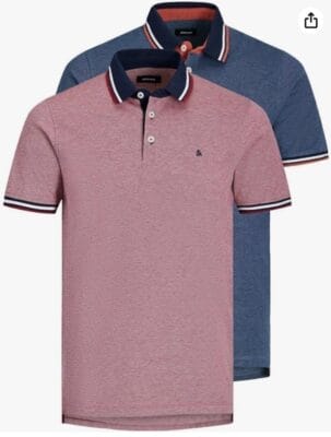 JACK & JONES Poloshirts: Hochwertige Baumwolle, Knopfverschluss, kontrastreiche Akzente, ideal für Alltag und besondere Anlässe.