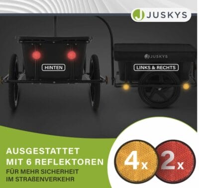 Sicherheitsausstattung Fahrradanhänger